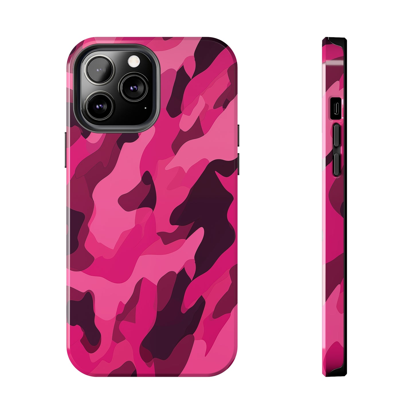 Pink Camouflage, iPhone 7, 8, X, 11, 12, 13, 14, 15+ case.