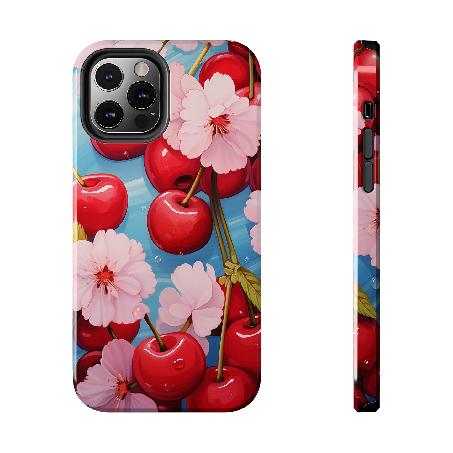 Cherries #04, iPhone 7, 8, X, 11, 12, 13, 14, 15+ case.