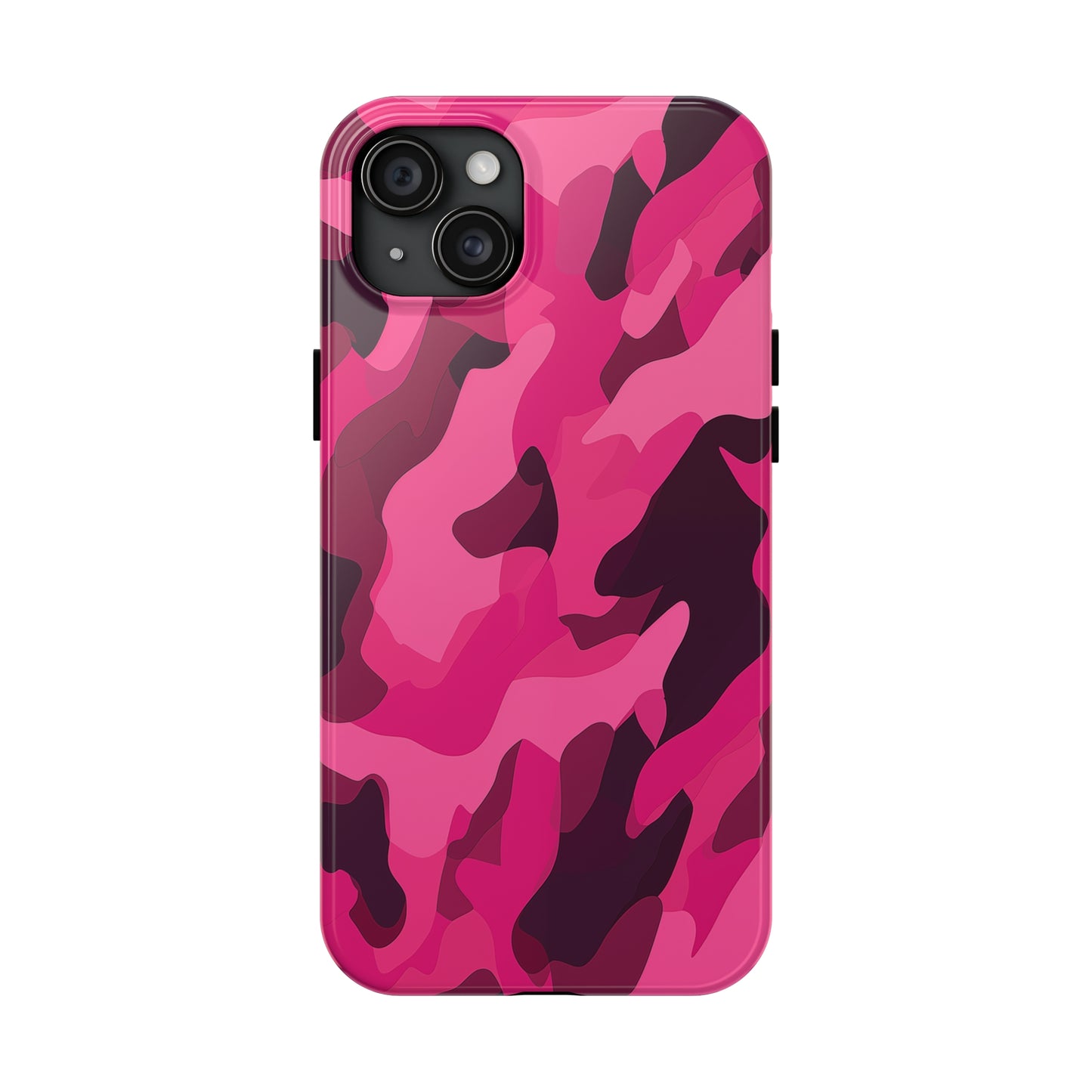 Pink Camouflage, iPhone 7, 8, X, 11, 12, 13, 14, 15+ case.