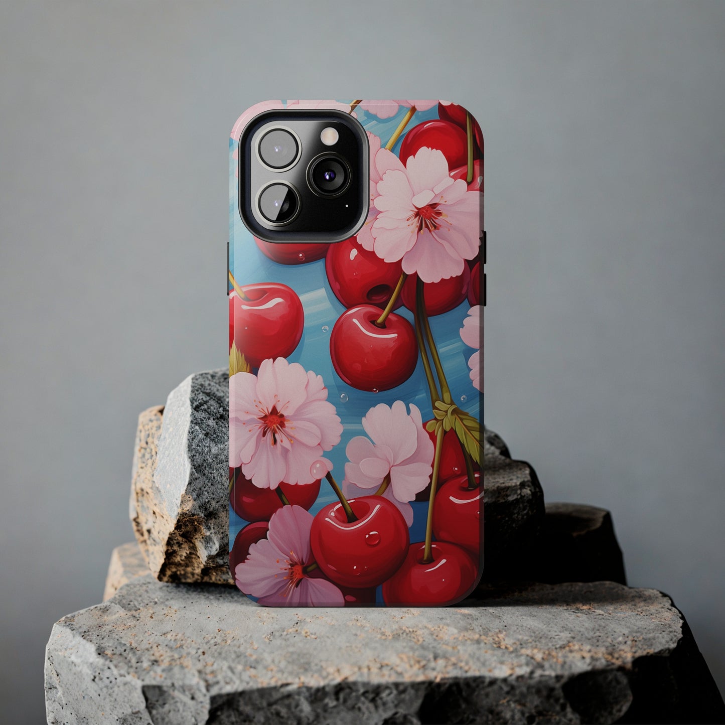 Cherries #04, iPhone 7, 8, X, 11, 12, 13, 14, 15+ case.