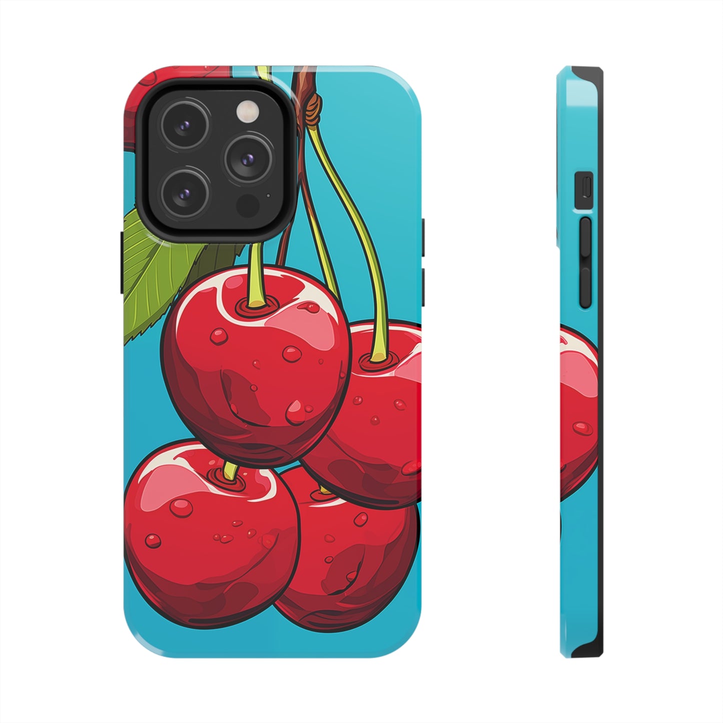 Cherries #09, iPhone 7, 8, X, 11, 12, 13, 14, 15+ case.