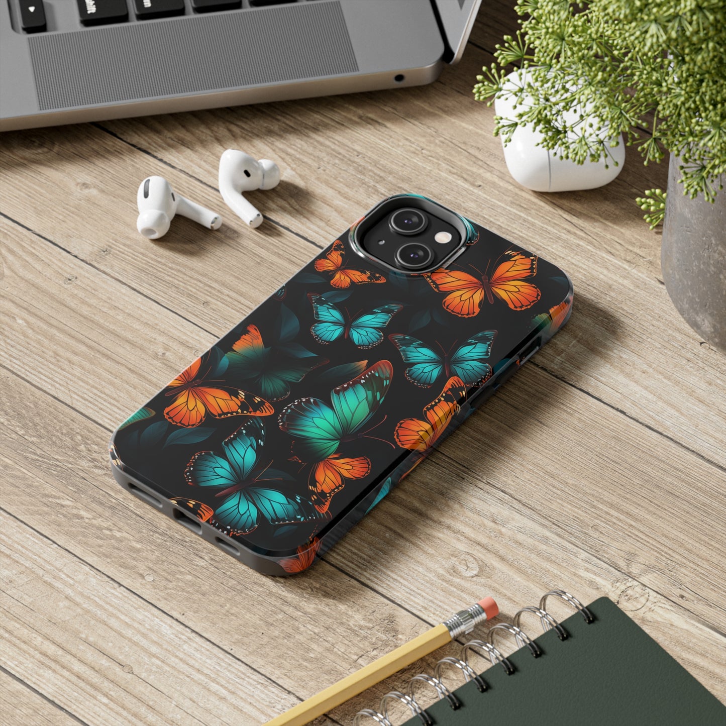 Butterflies #03, iPhone 7, 8, X, 11, 12, 13, 14, 15+ case.