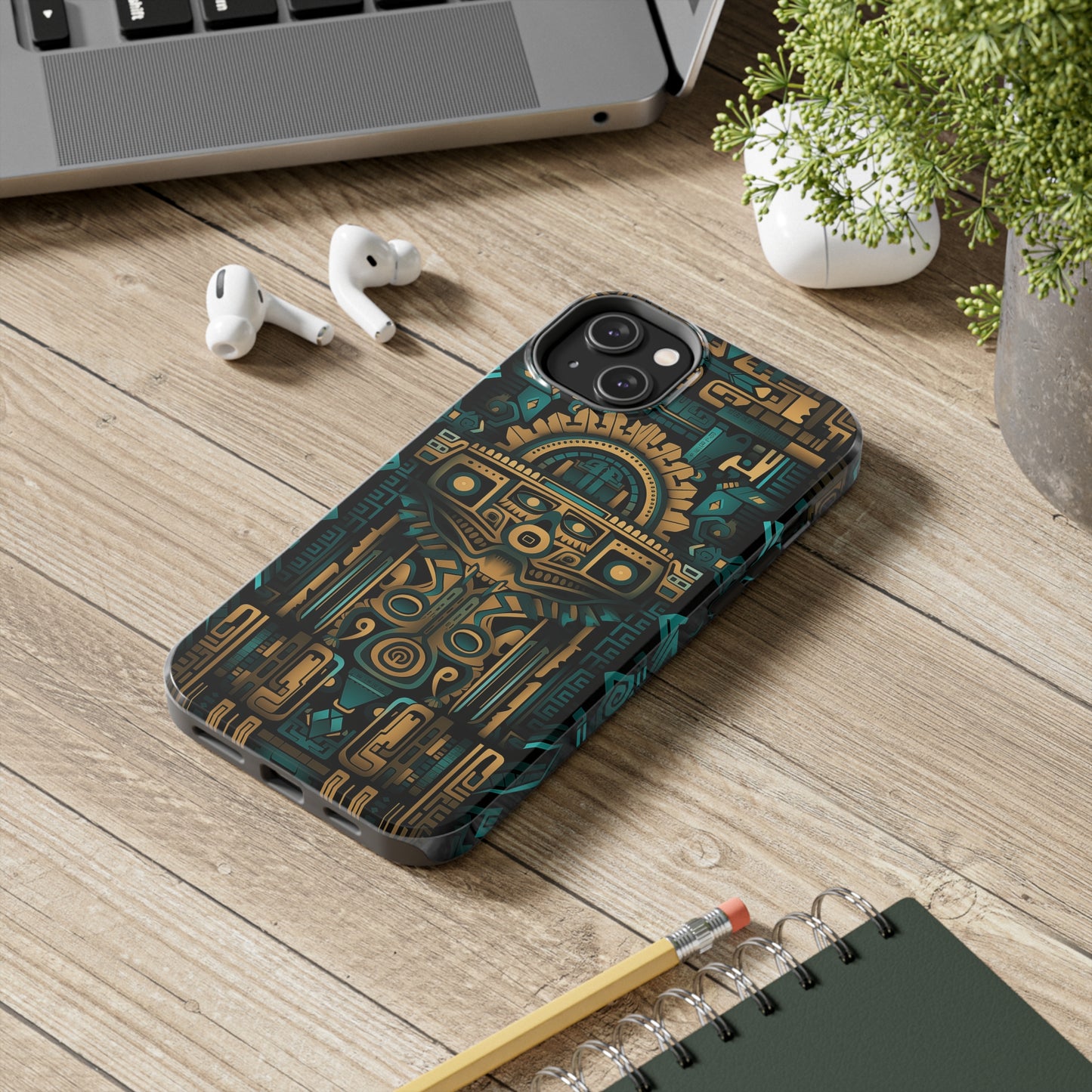 Aztec Vibes, iPhone 7, 8, X, 11, 12, 13, 14, 15+ case.