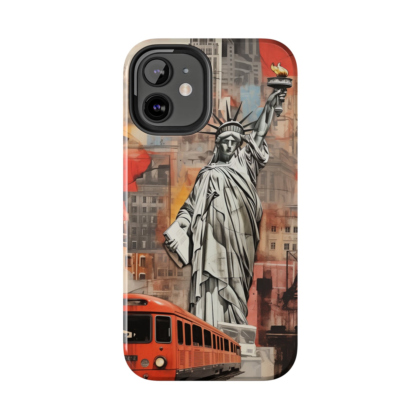 New York City, Statue of Liberty, iPhone 7, 8, X, 11, 12, 13, 14, 15+ case.