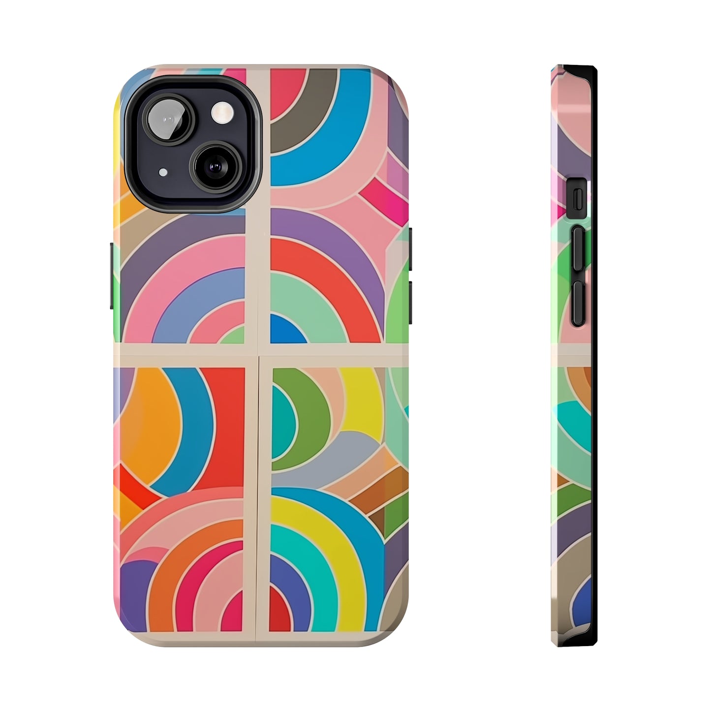 Abstract Colorful Lines, iPhone 7, 8, X, 11, 12, 13, 14, 15+ case.