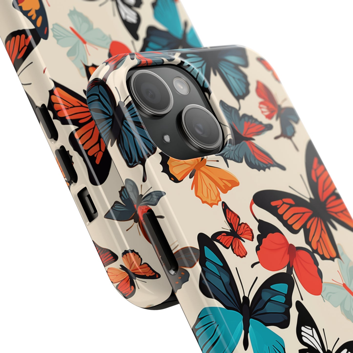 Butterflies #02, iPhone 7, 8, X, 11, 12, 13, 14, 15+ case.