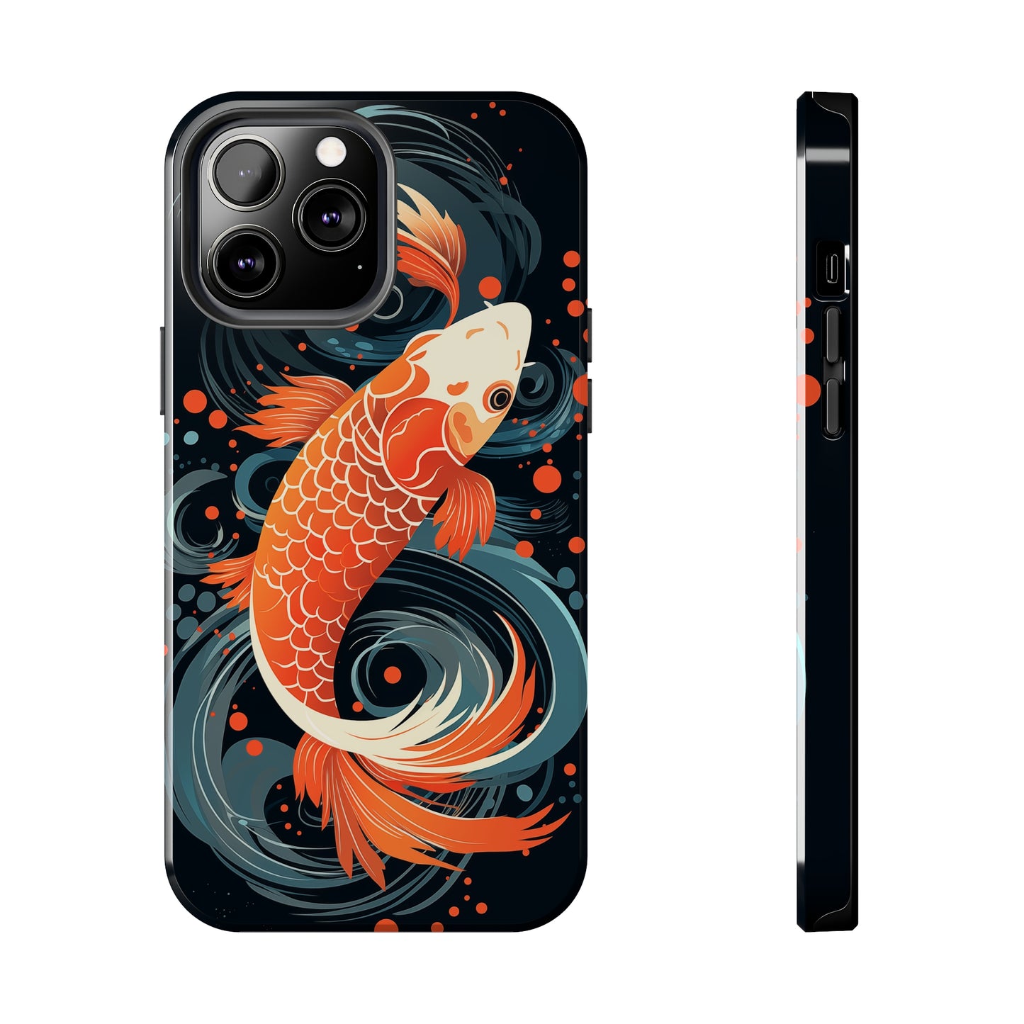 Koi fish #04, iPhone 7, 8, X, 11, 12, 13, 14, 15+ case.