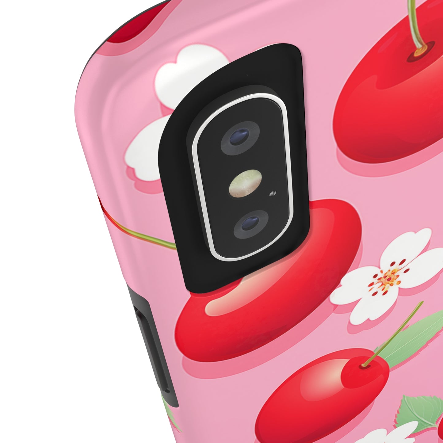 Cherries and Cherry Blossoms #03, iPhone 7, 8, X, 11, 12, 13, 14, 15+ case.