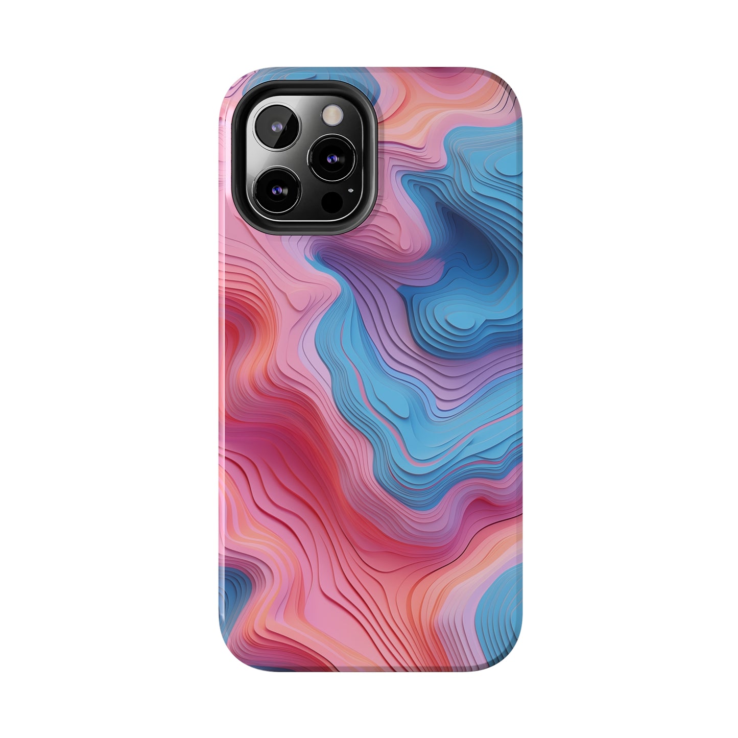 Topographical #02, iPhone 7, 8, X, 11, 12, 13, 14, 15+ case.