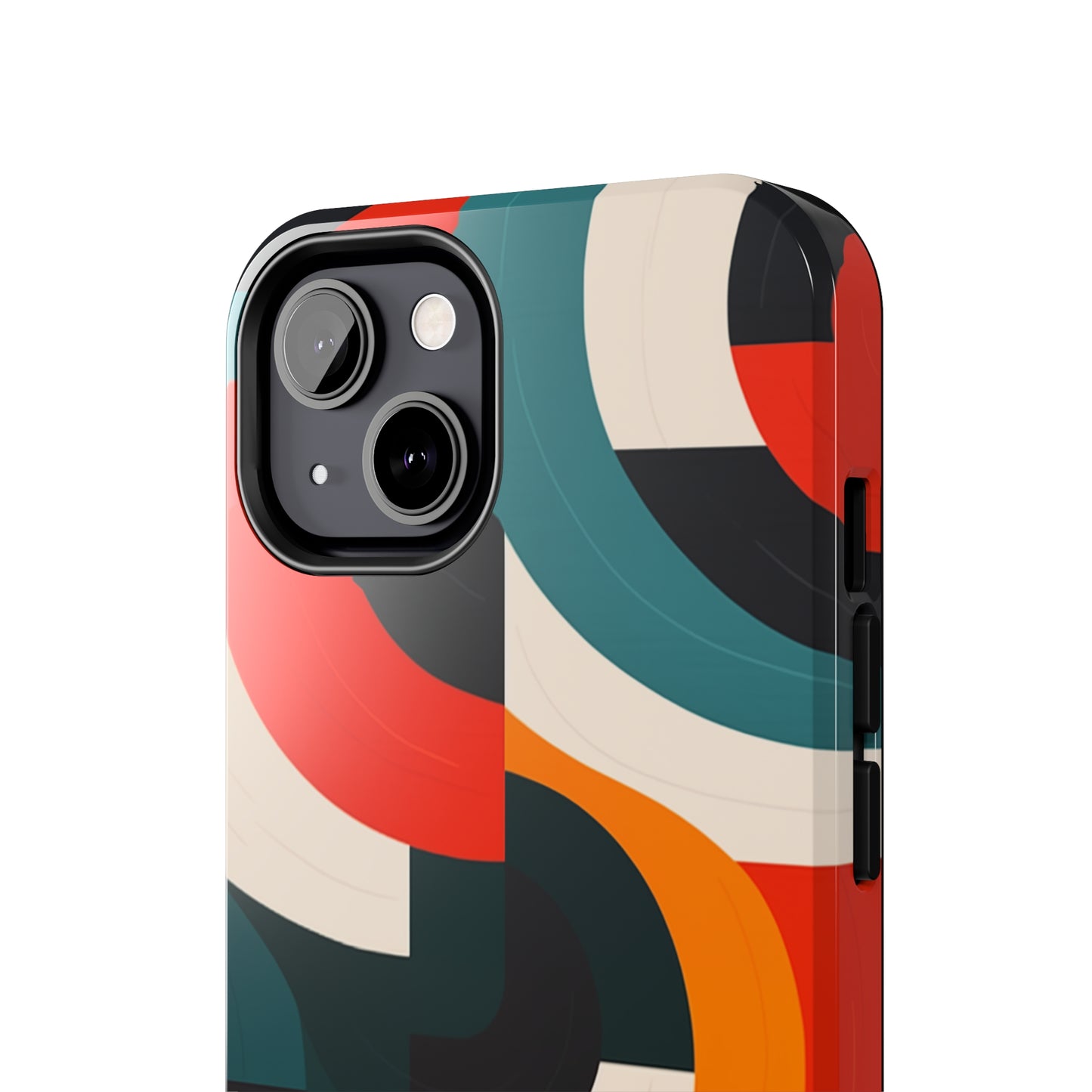 Abstract Shapes, iPhone 7, 8, X, 11, 12, 13, 14, 15+ case.