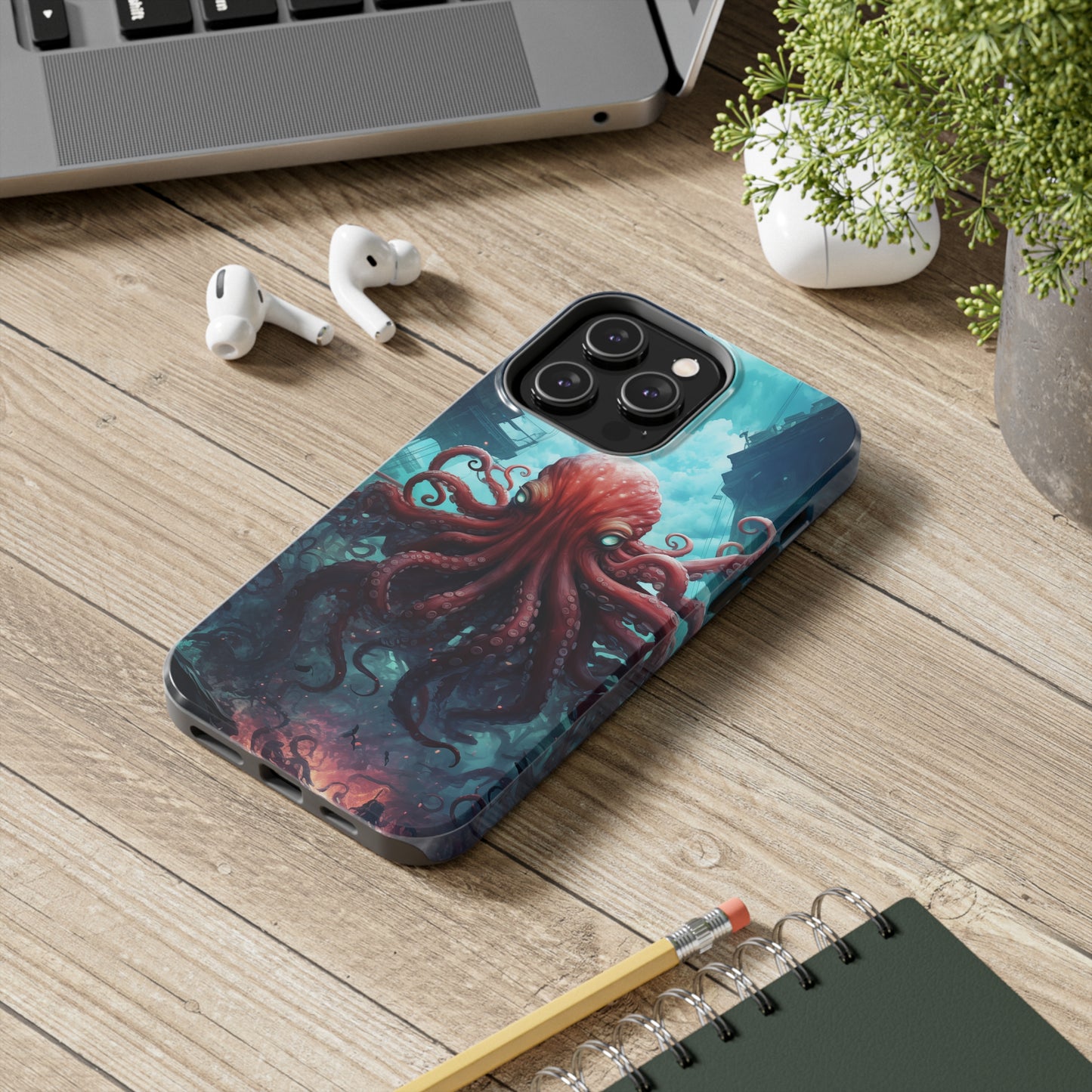 Octopus #01, iPhone 7, 8, X, 11, 12, 13, 14, 15+ case.