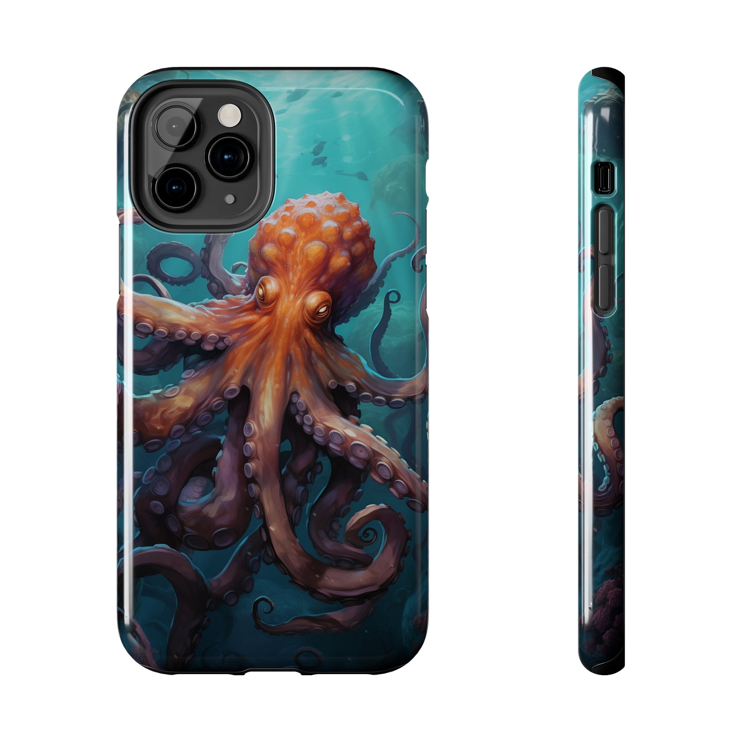 Octopus #02, iPhone 7, 8, X, 11, 12, 13, 14, 15+ case.