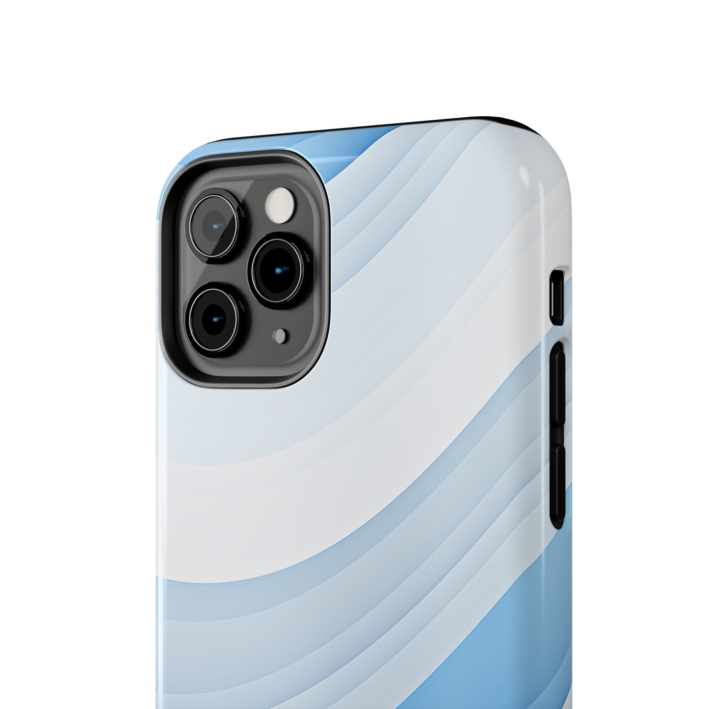 Blue Stripes #02, iPhone 7, 8, X, 11, 12, 13, 14, 15+ case.