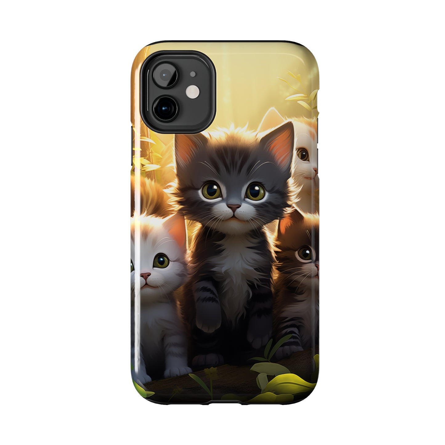 Kittens #02, iPhone 7, 8, X, 11, 12, 13, 14, 15+ case.