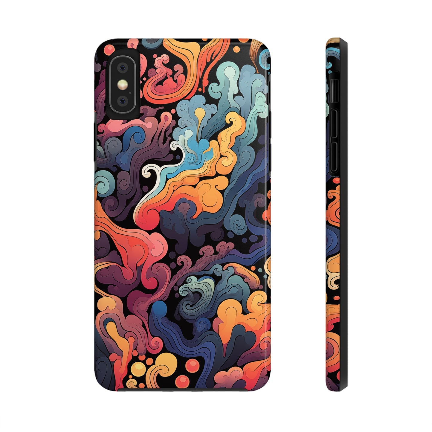 Abstract Swirls #05, iPhone 7, 8, X, 11, 12, 13, 14, 15+ case.