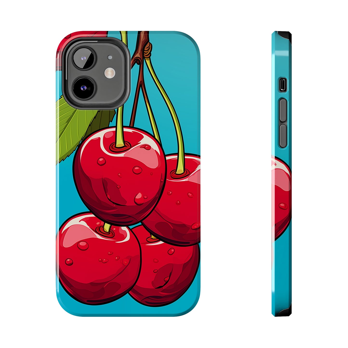 Cherries #09, iPhone 7, 8, X, 11, 12, 13, 14, 15+ case.