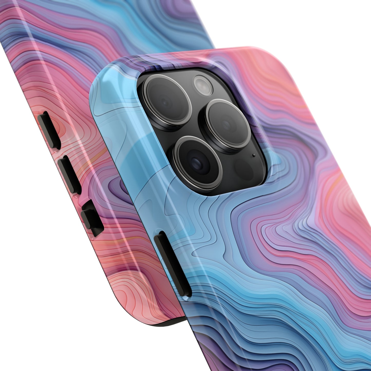 Topographical, iPhone 7, 8, X, 11, 12, 13, 14, 15+ case.