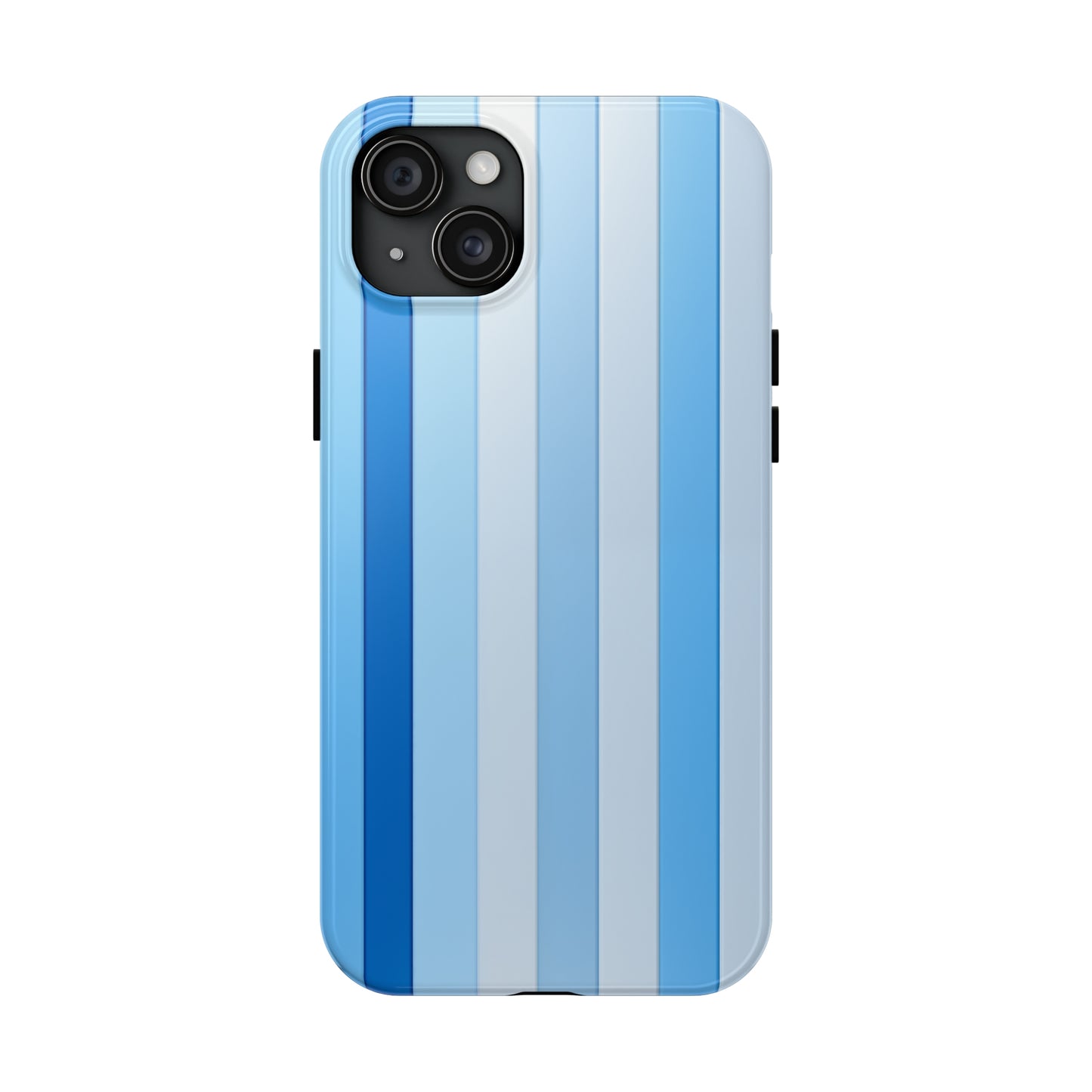 Blue stripes #01, iPhone 7, 8, X, 11, 12, 13, 14, 15+ case.