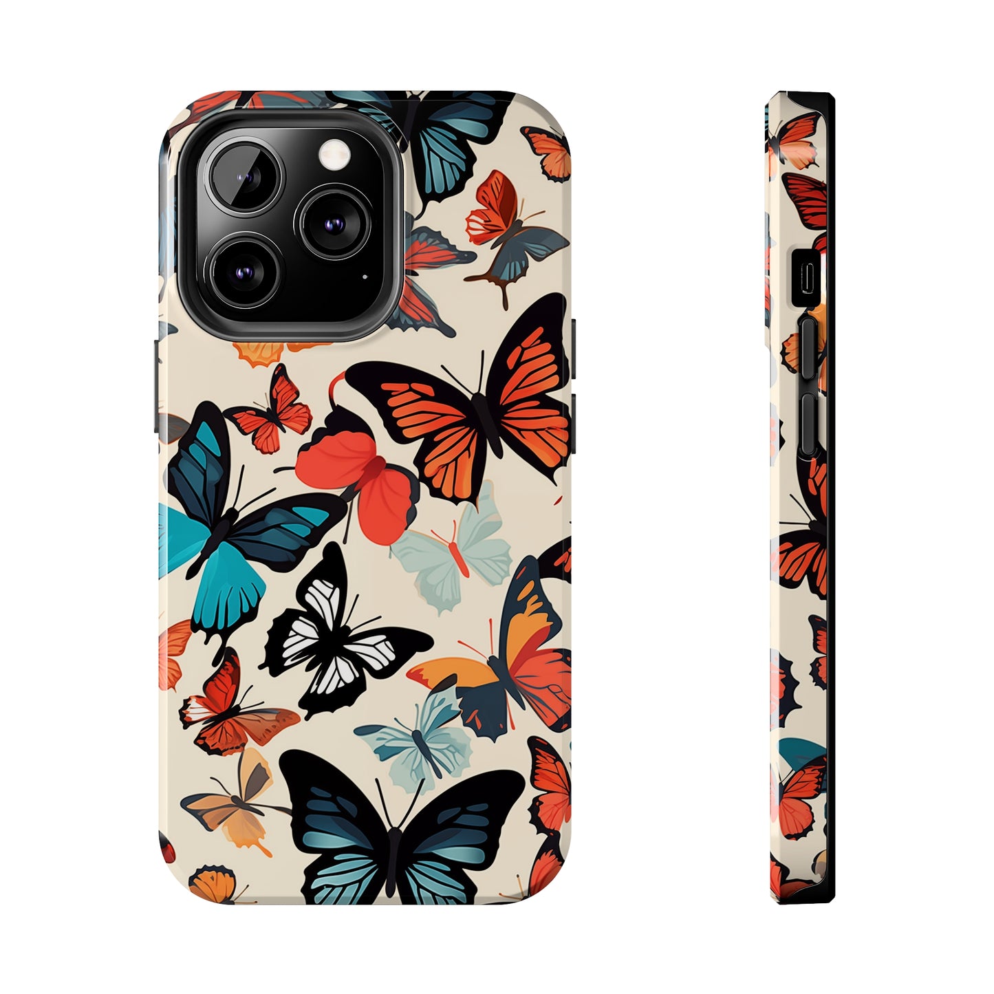 Butterflies #02, iPhone 7, 8, X, 11, 12, 13, 14, 15+ case.