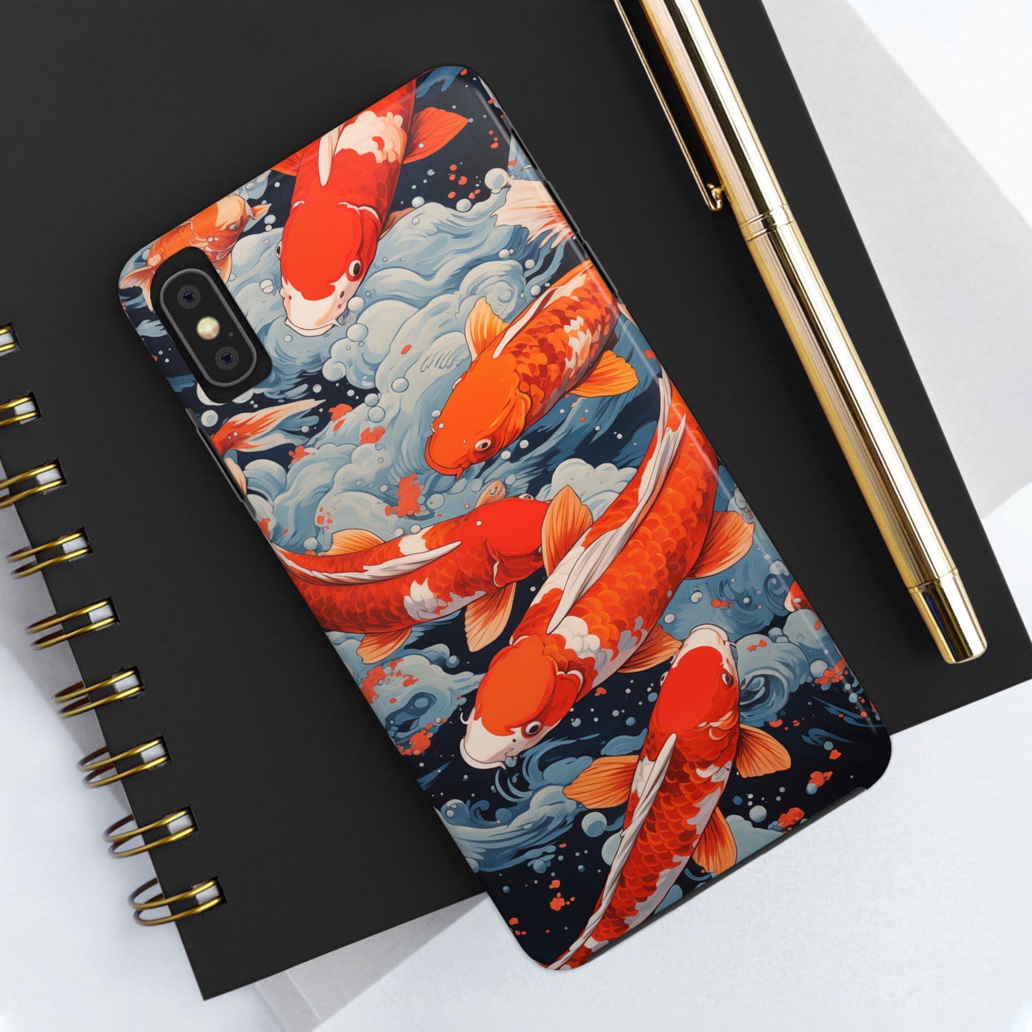 Koi fish #02, iPhone 7, 8, X, 11, 12, 13, 14, 15+ case.