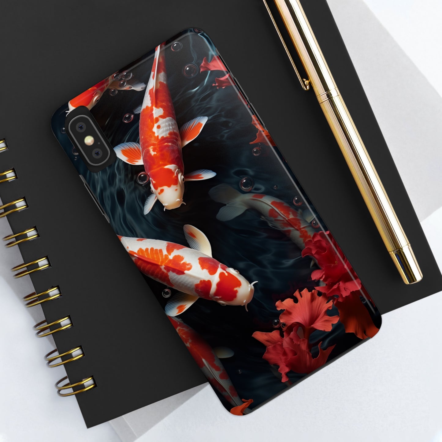 Koi fish #05, iPhone 7, 8, X, 11, 12, 13, 14, 15+ case.