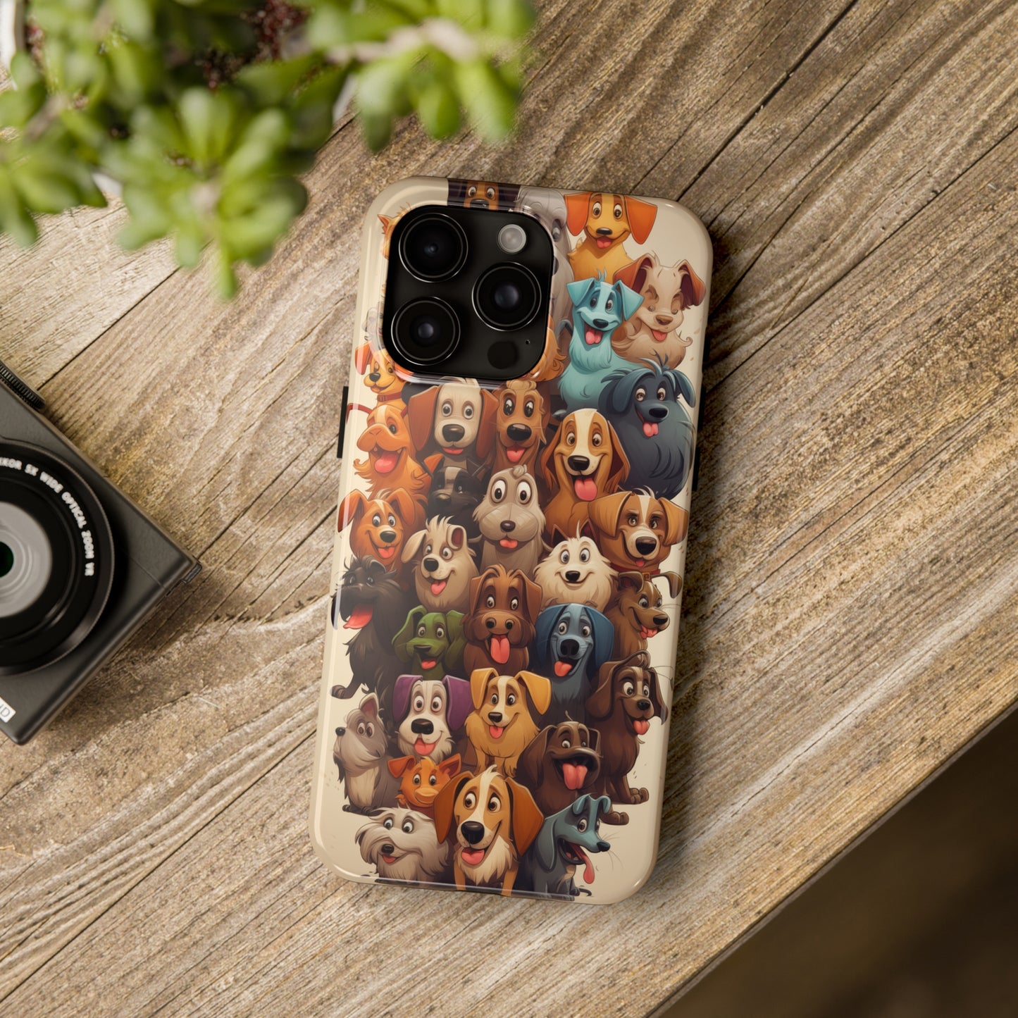 100 Dogs, iPhone 7, 8, X, 11, 12, 13, 14, 15+ case.