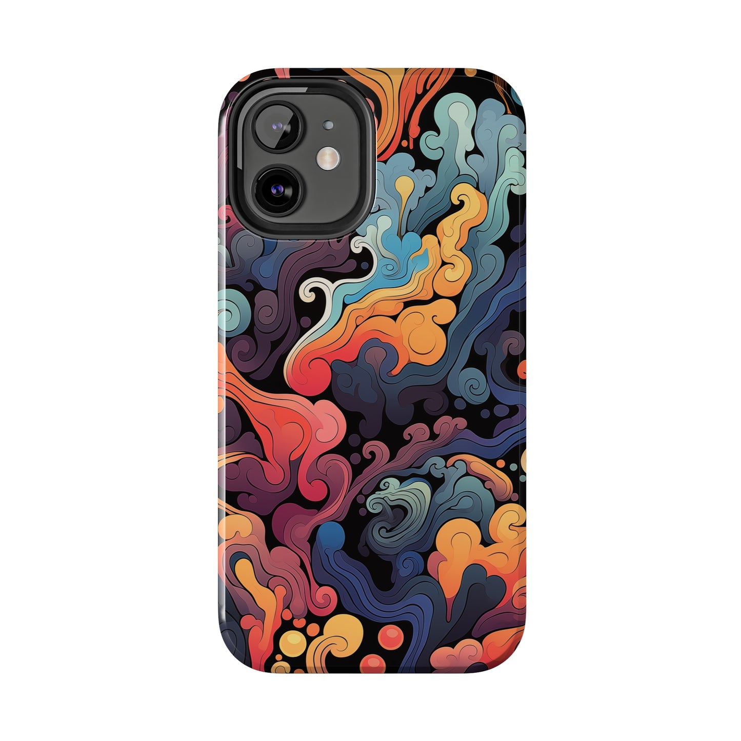 Abstract Swirls #05, iPhone 7, 8, X, 11, 12, 13, 14, 15+ case.