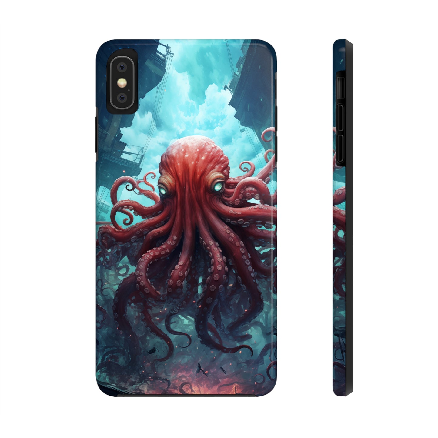 Octopus #01, iPhone 7, 8, X, 11, 12, 13, 14, 15+ case.