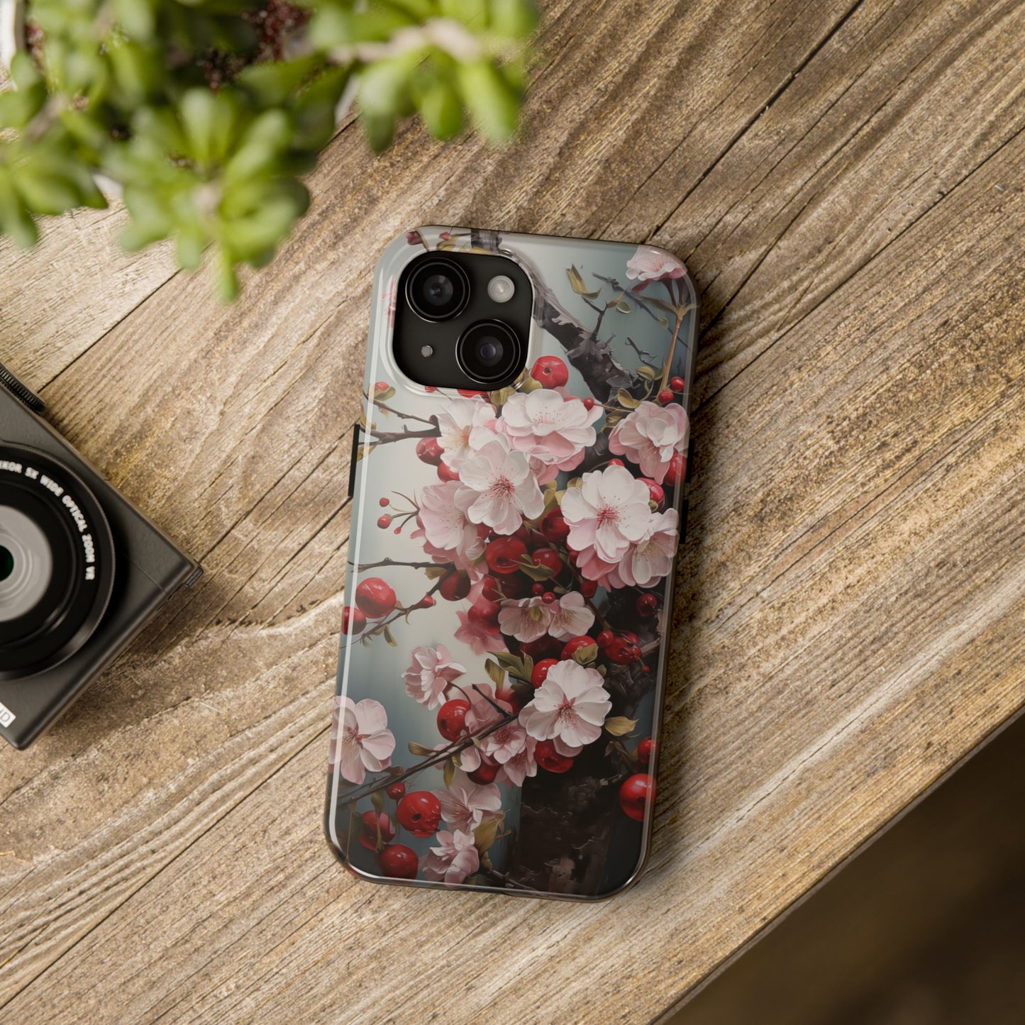 Cherries #08, iPhone 7, 8, X, 11, 12, 13, 14, 15+ case.