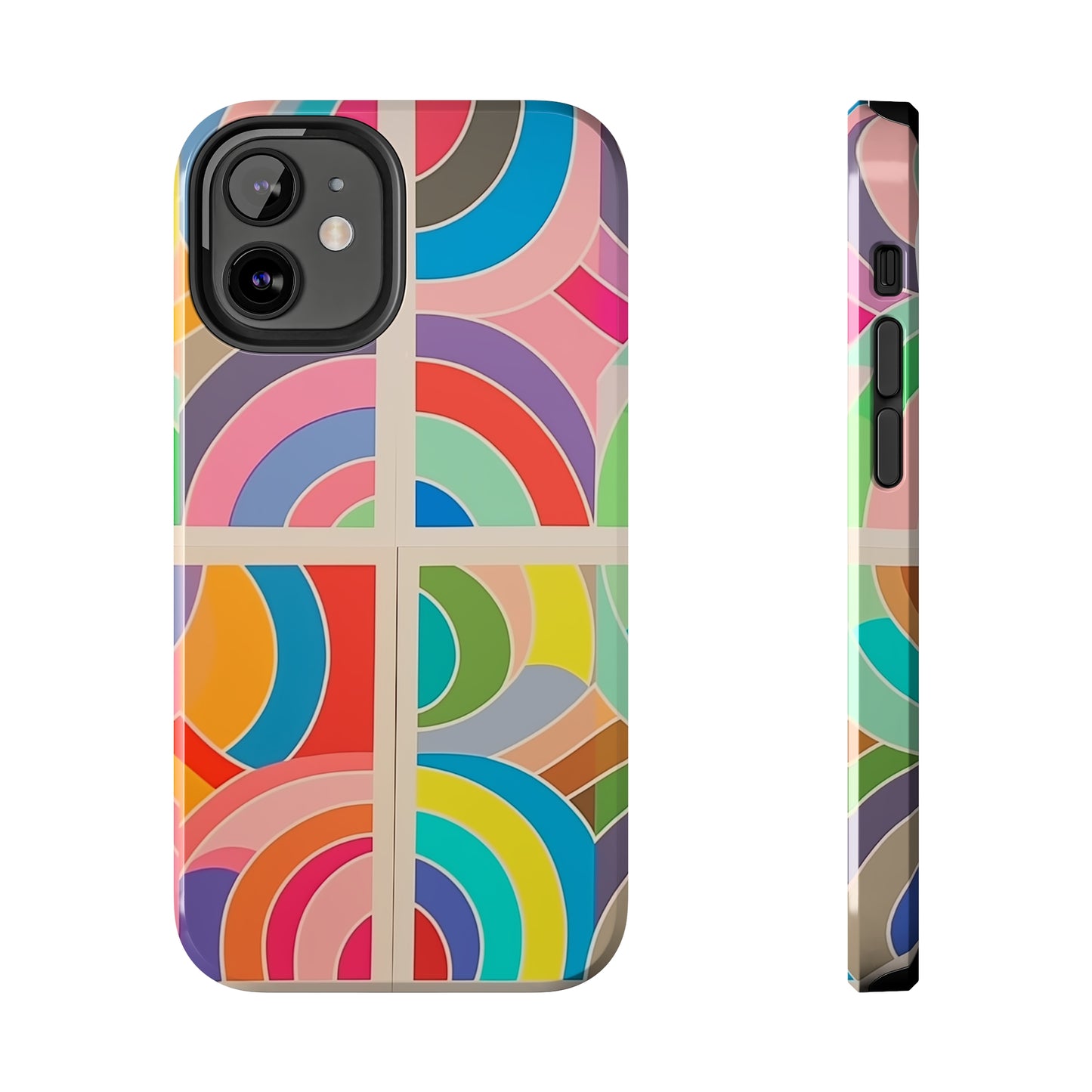 Abstract Colorful Lines, iPhone 7, 8, X, 11, 12, 13, 14, 15+ case.