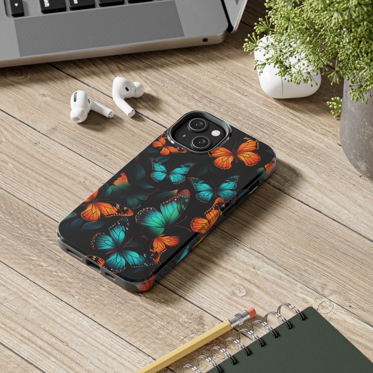 Butterflies #03, iPhone 7, 8, X, 11, 12, 13, 14, 15+ case.