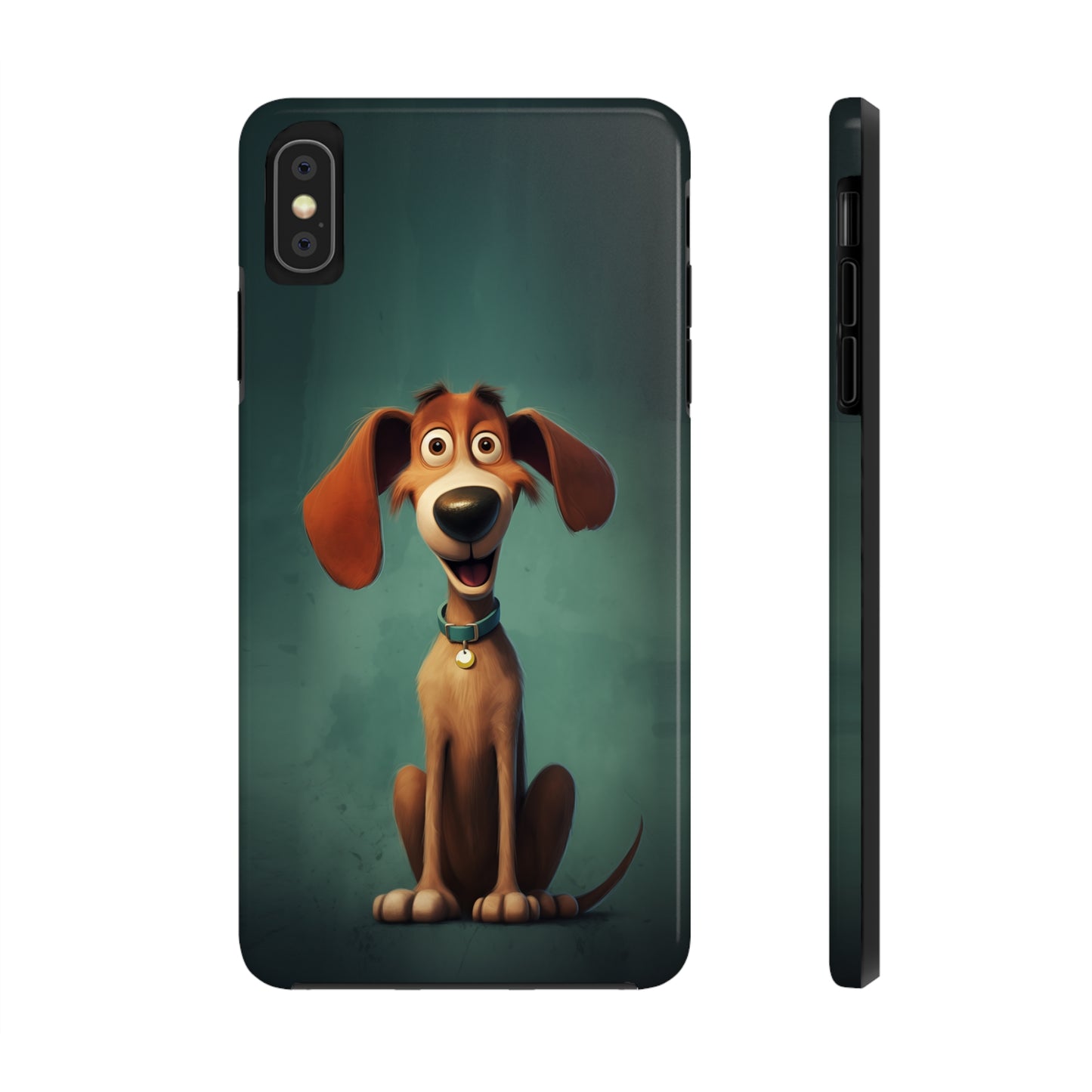 Hux, Cartoon Dog, iPhone 7, 8, X, 11, 12, 13, 14, 15+ case.