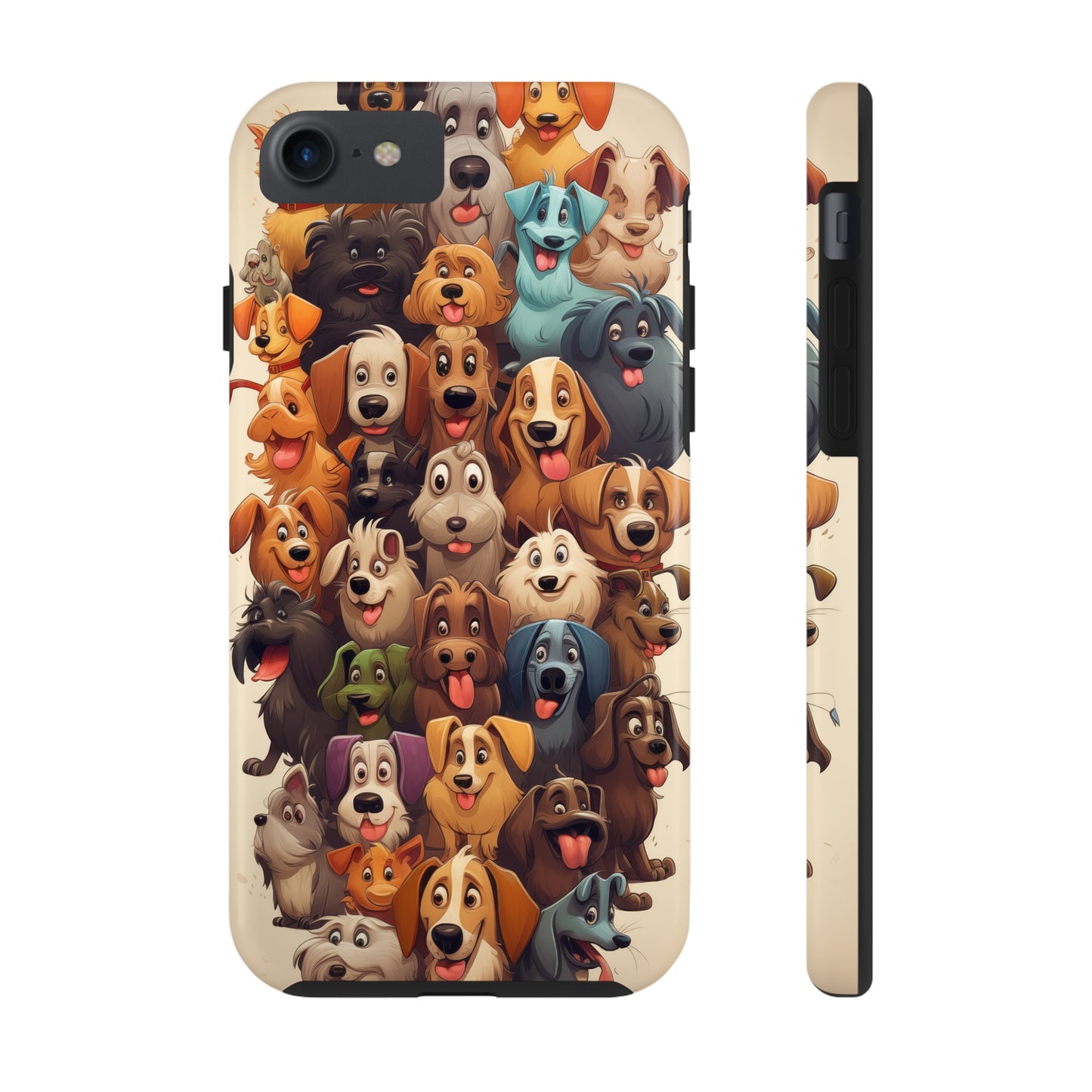 100 Dogs, iPhone 7, 8, X, 11, 12, 13, 14, 15+ case.