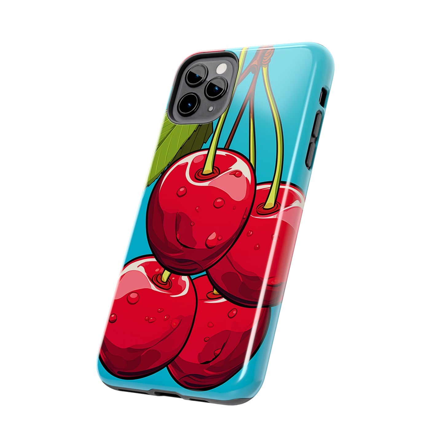 Cherries #09, iPhone 7, 8, X, 11, 12, 13, 14, 15+ case.