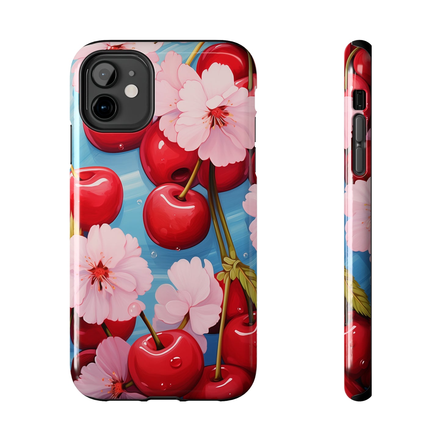 Cherries #04, iPhone 7, 8, X, 11, 12, 13, 14, 15+ case.