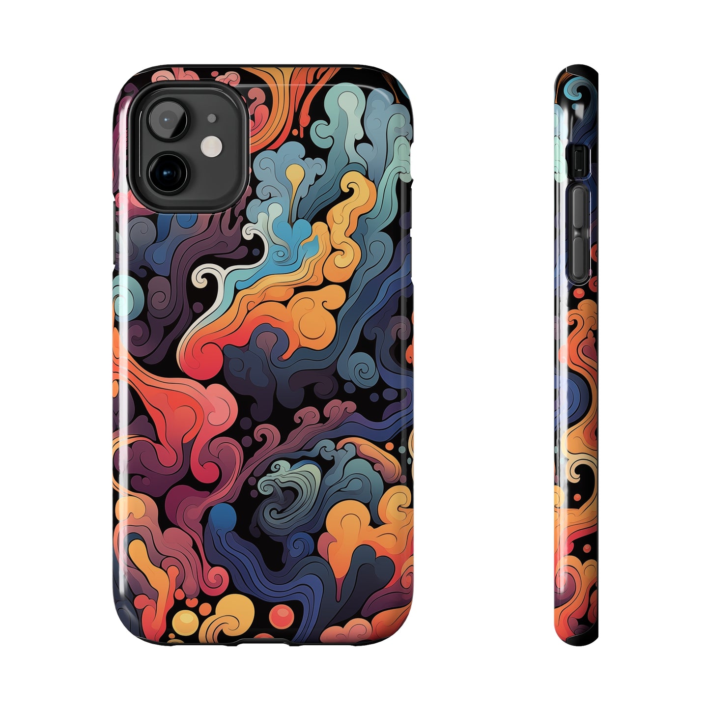 Abstract Swirls #05, iPhone 7, 8, X, 11, 12, 13, 14, 15+ case.