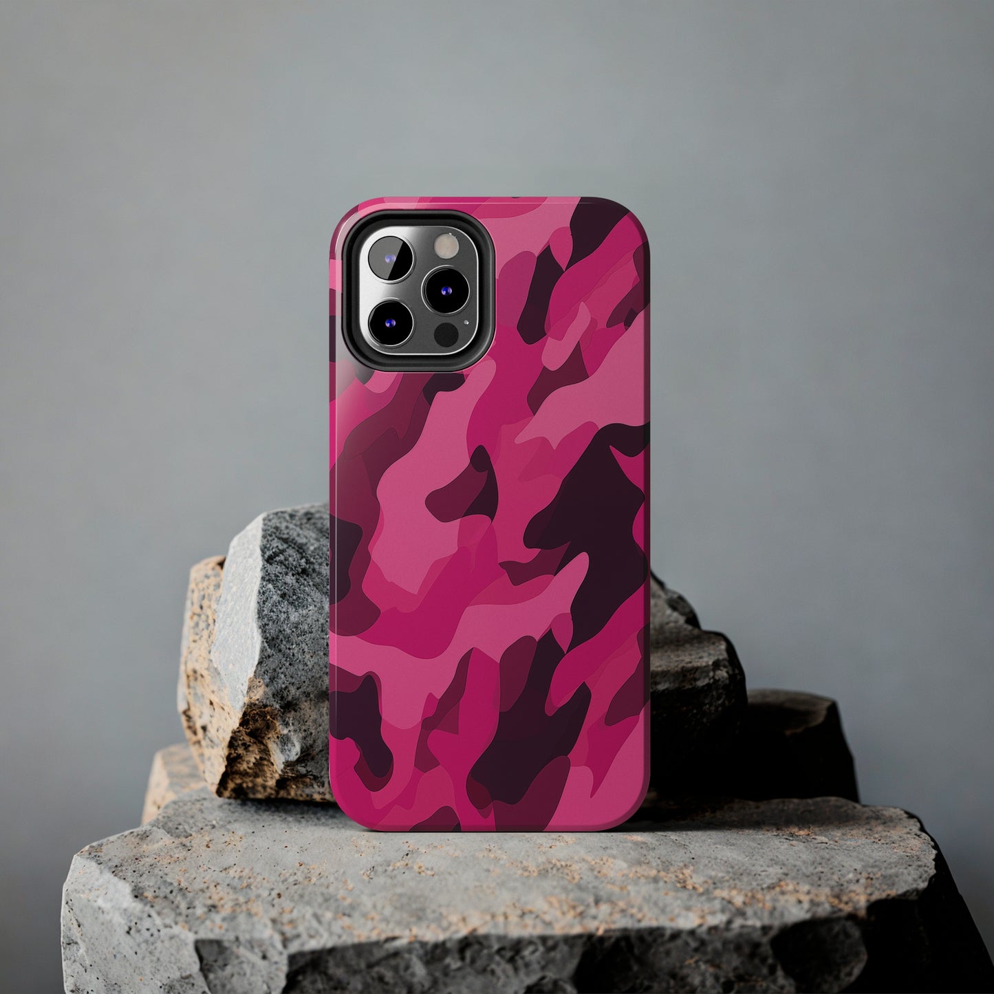 Pink Camouflage, iPhone 7, 8, X, 11, 12, 13, 14, 15+ case.