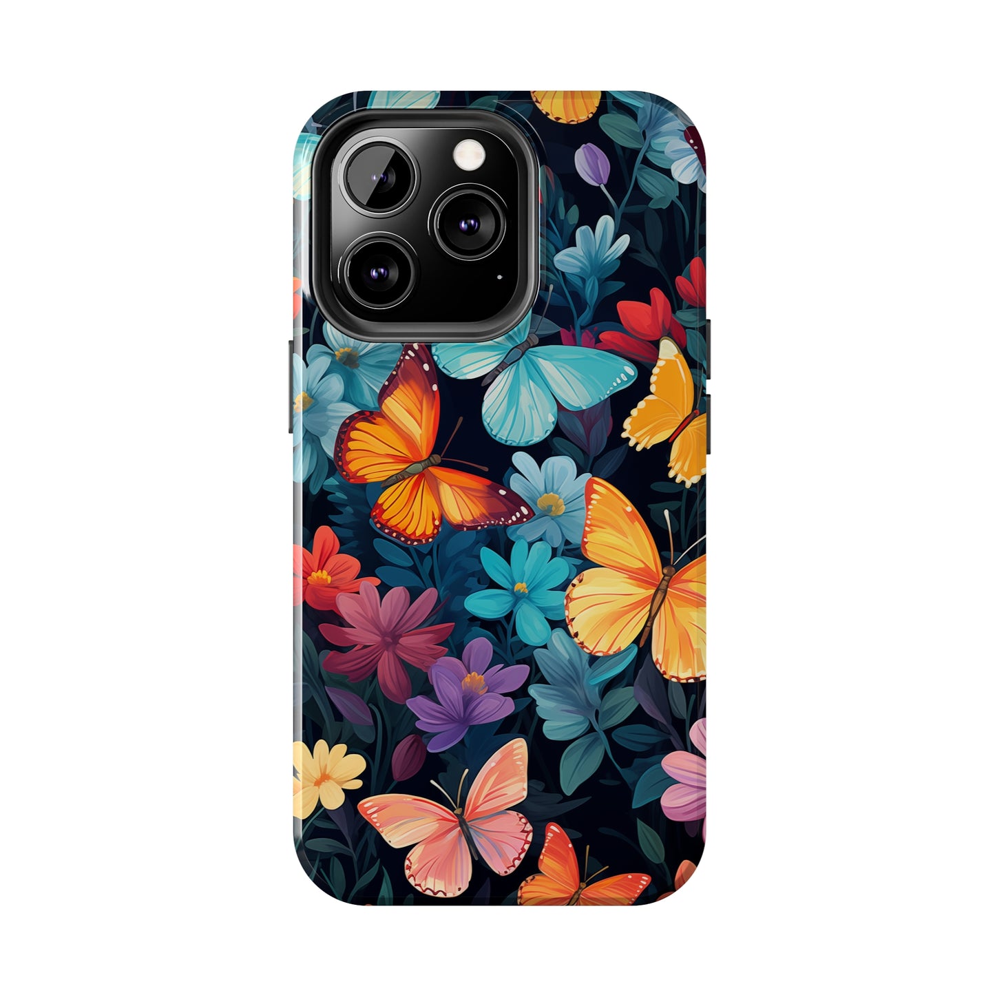 Butterflies #01, iPhone 7, 8, X, 11, 12, 13, 14, 15+ case.