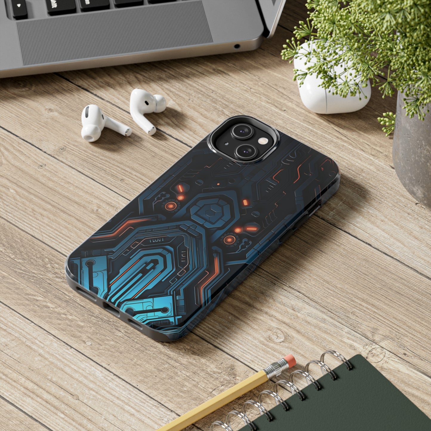 Futuristic #02, iPhone 7, 8, X, 11, 12, 13, 14, 15+ case.