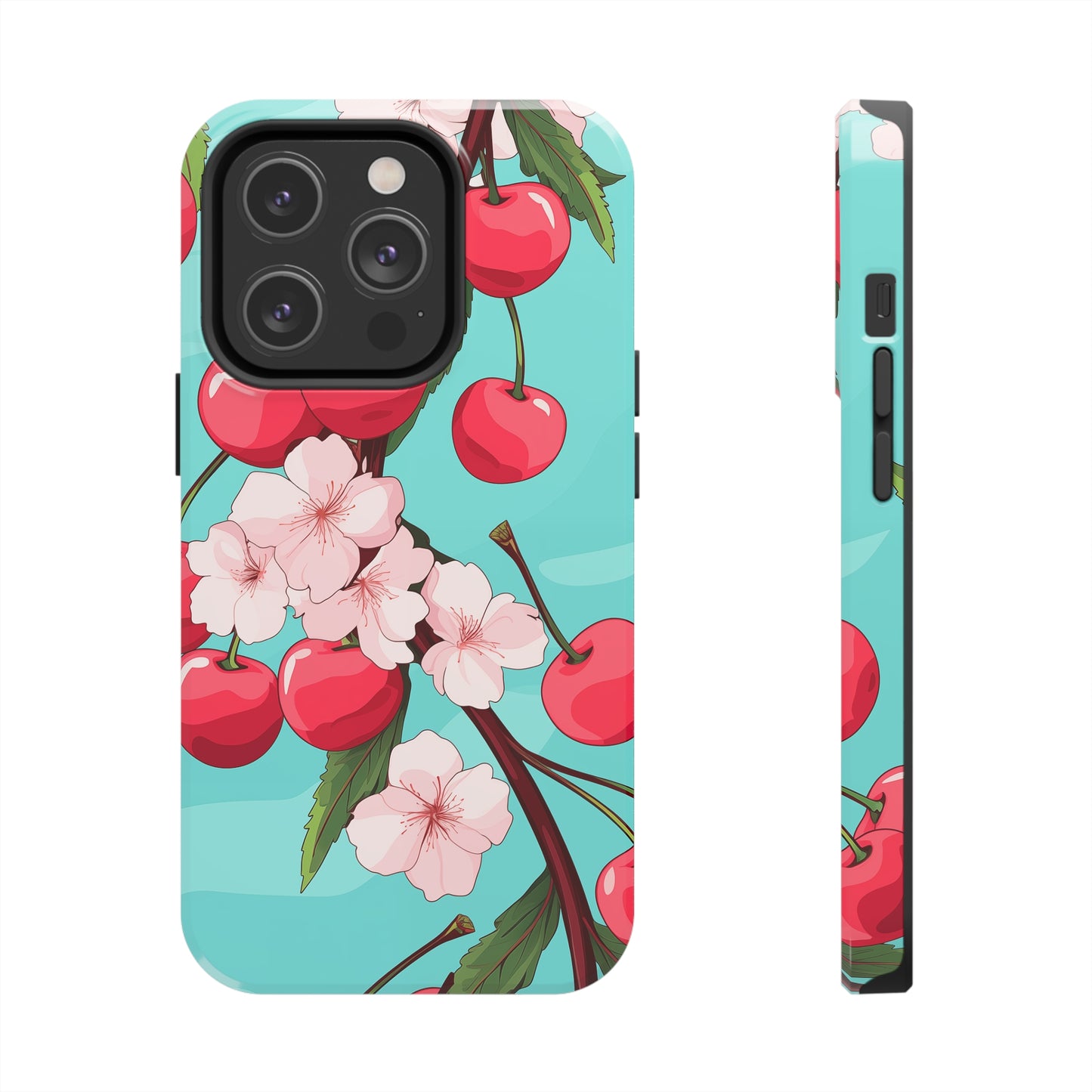 Cherries #06, iPhone 7, 8, X, 11, 12, 13, 14, 15+ case.