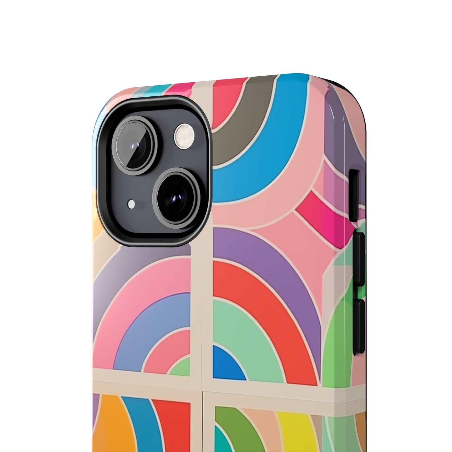 Abstract Colorful Lines, iPhone 7, 8, X, 11, 12, 13, 14, 15+ case.