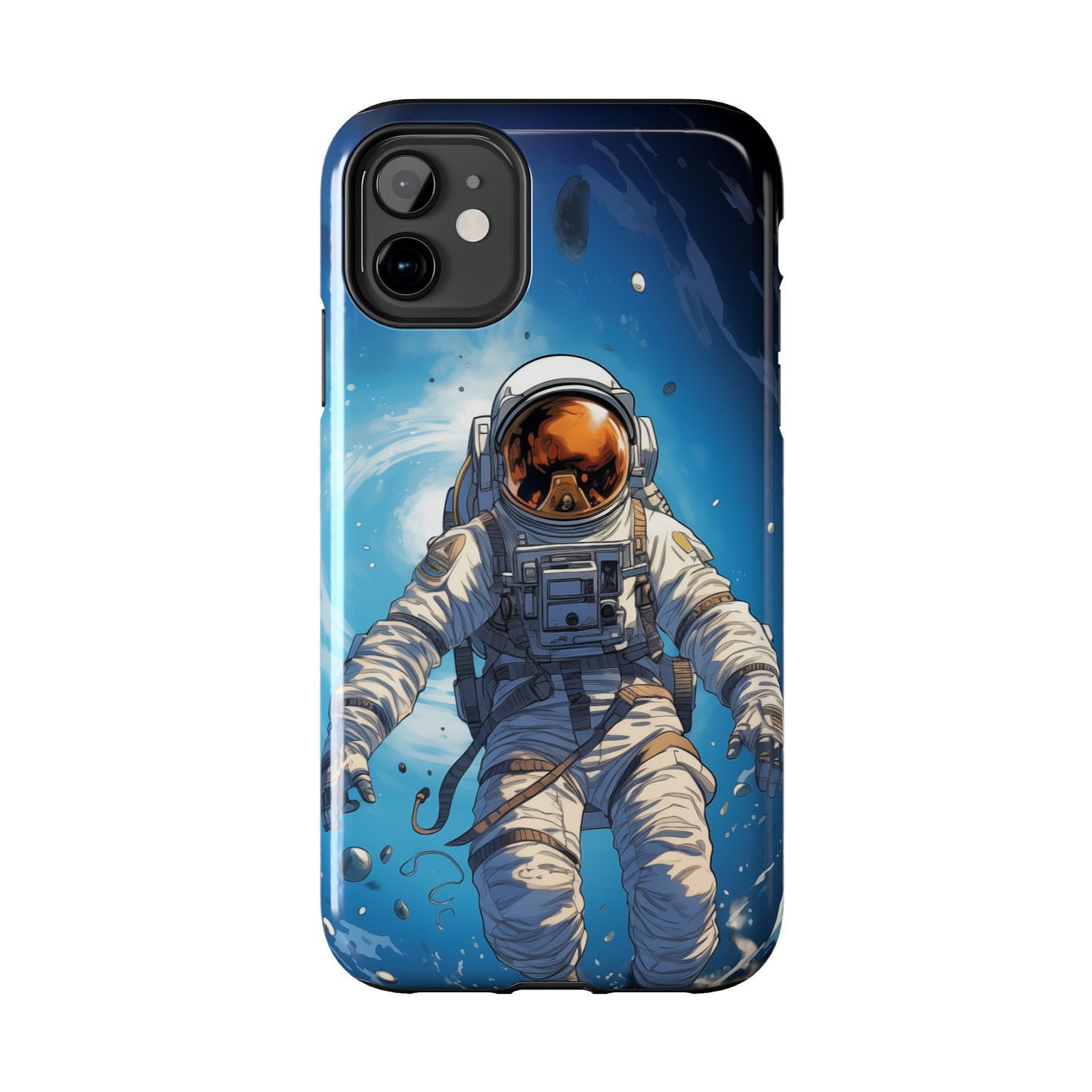 Astronaut #02, iPhone 7, 8, X, 11, 12, 13, 14, 15+ case.