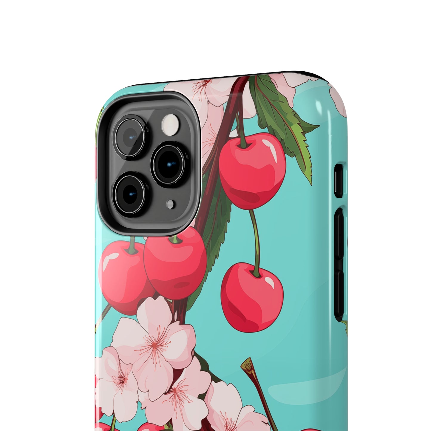 Cherries #06, iPhone 7, 8, X, 11, 12, 13, 14, 15+ case.