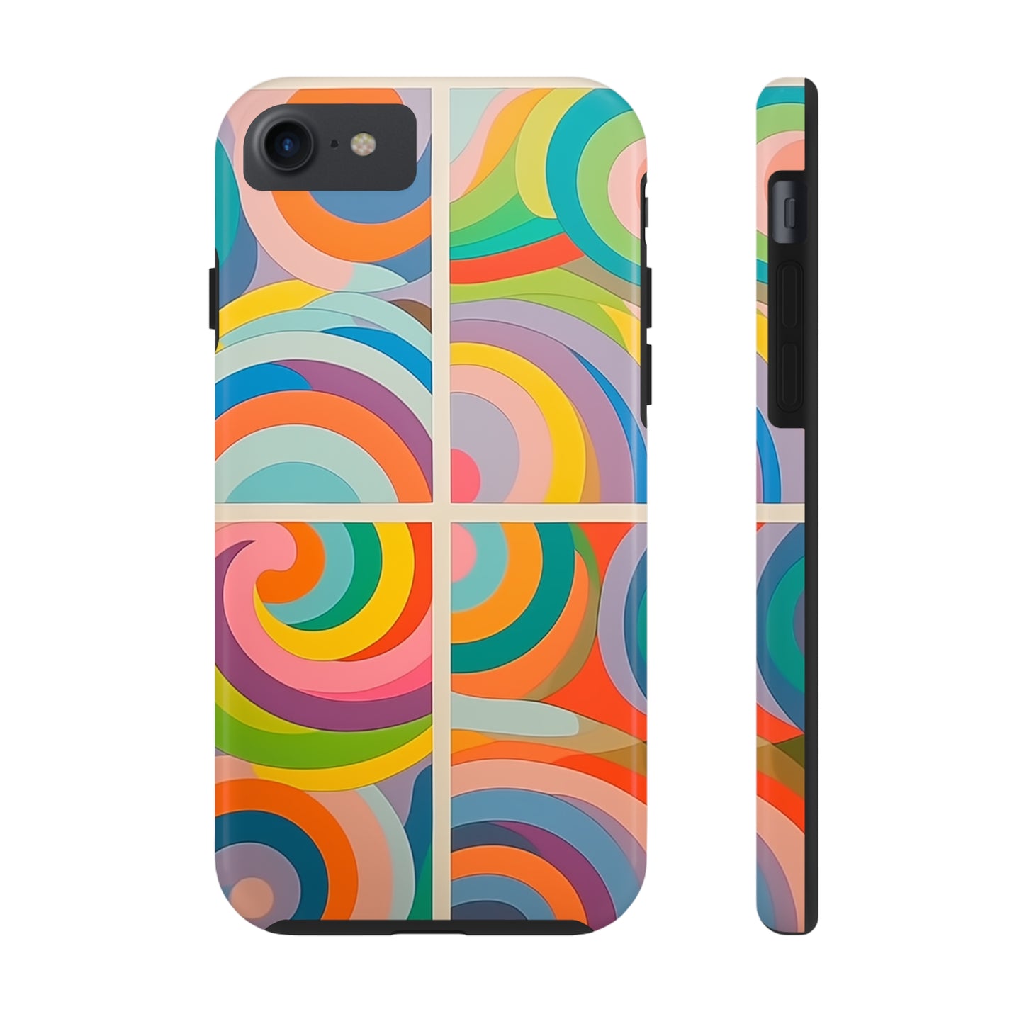 Abstract Colorful Lines #03, iPhone 7, 8, X, 11, 12, 13, 14, 15+ case.