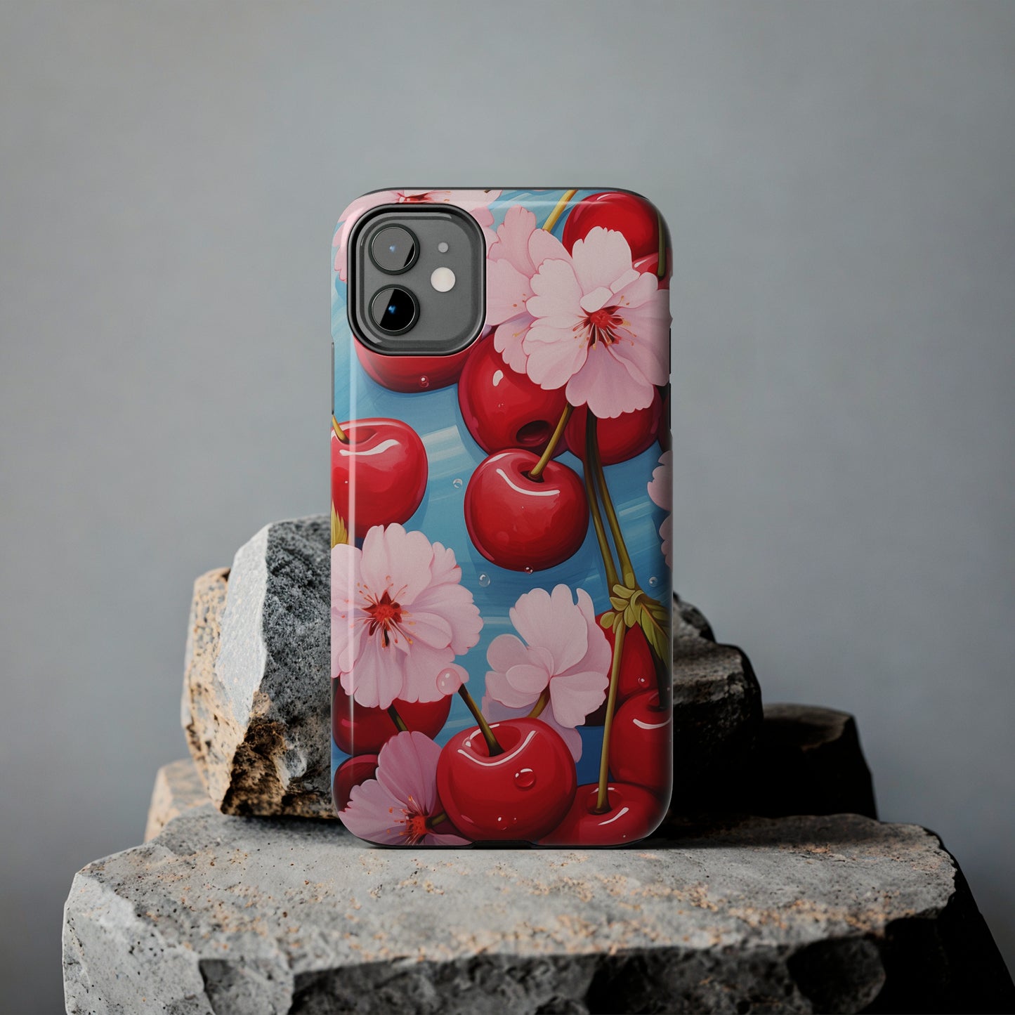 Cherries #04, iPhone 7, 8, X, 11, 12, 13, 14, 15+ case.