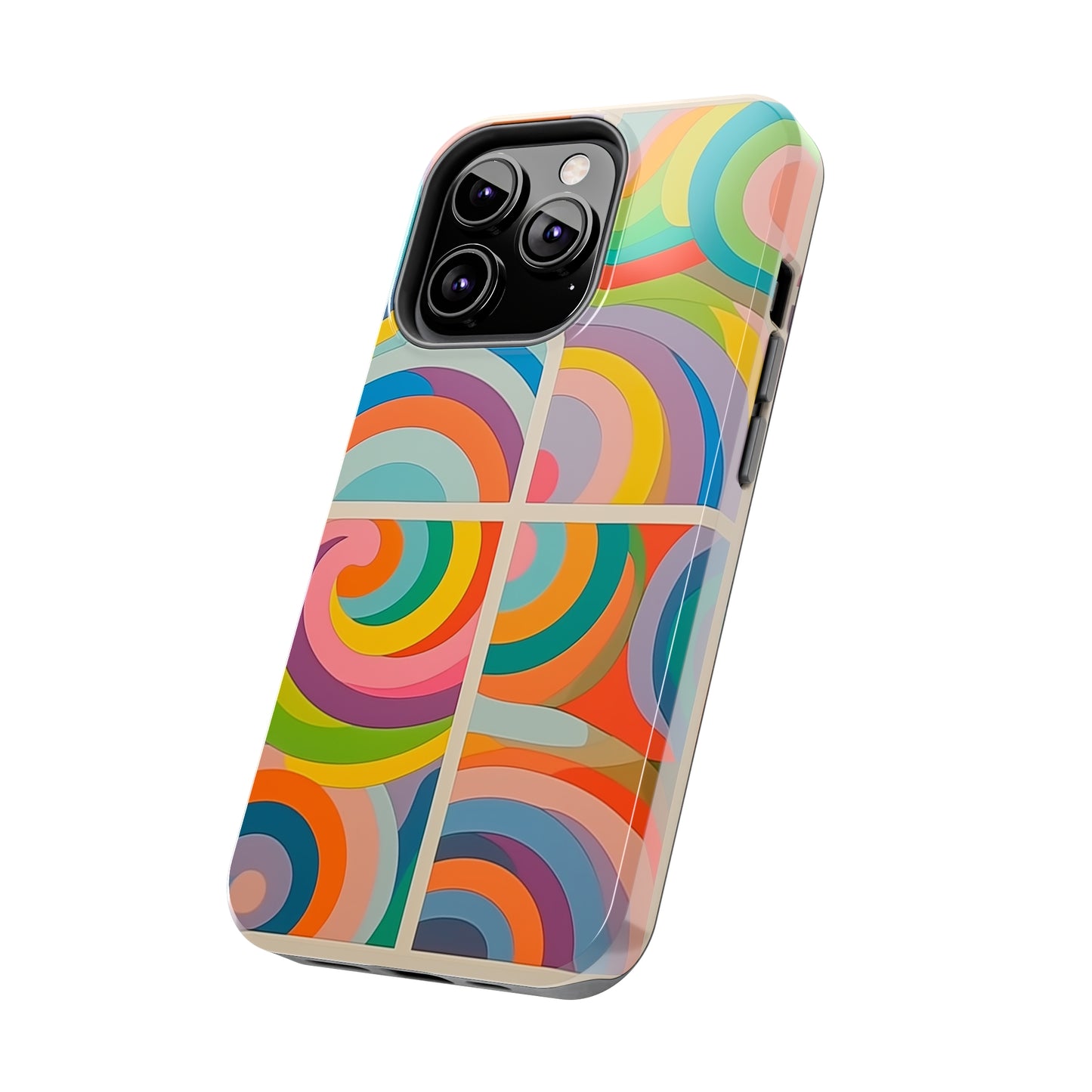 Abstract Colorful Lines #03, iPhone 7, 8, X, 11, 12, 13, 14, 15+ case.