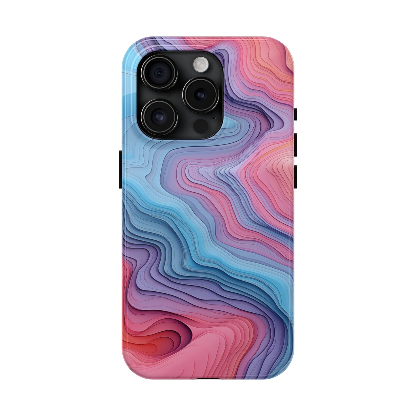 Topographical, iPhone 7, 8, X, 11, 12, 13, 14, 15+ case.