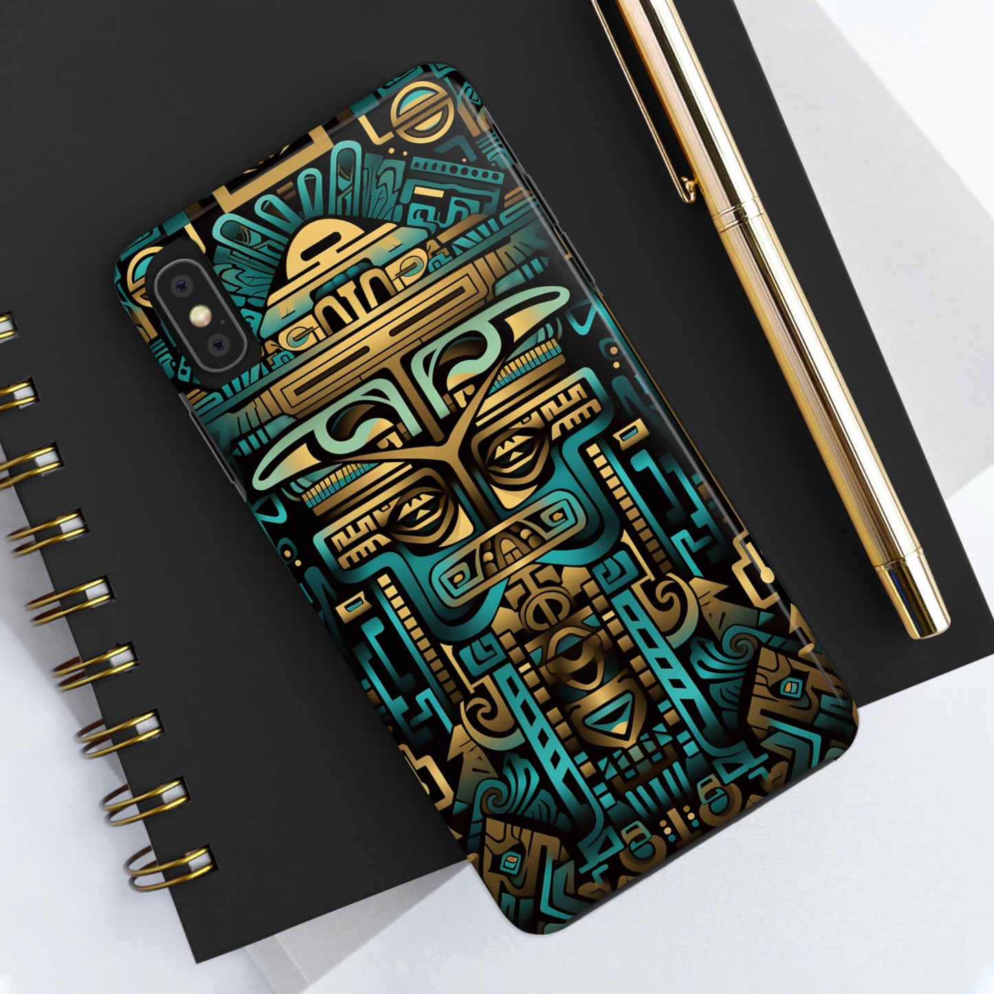 Aztec Vibes #02, iPhone 7, 8, X, 11, 12, 13, 14, 15+ case.