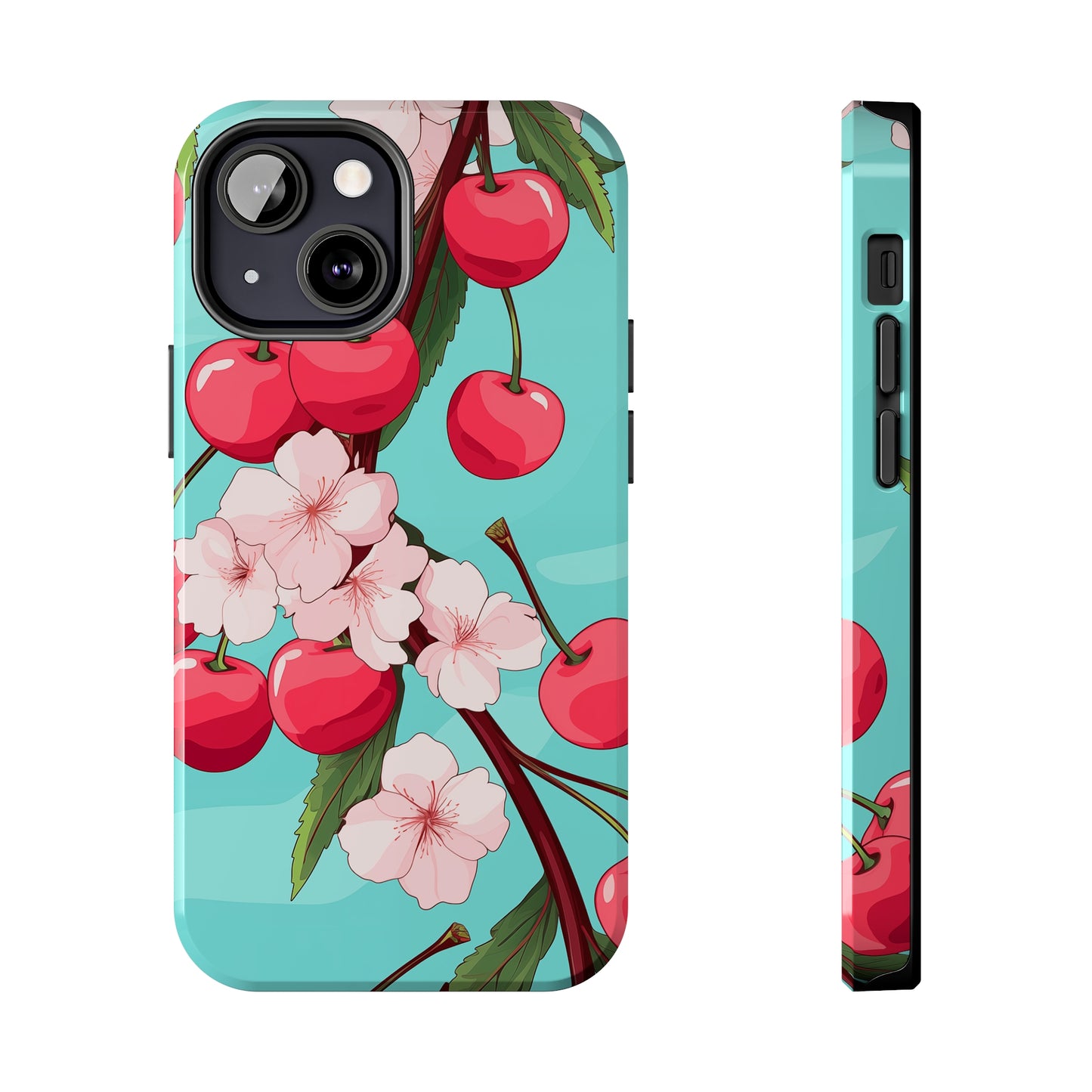 Cherries #06, iPhone 7, 8, X, 11, 12, 13, 14, 15+ case.