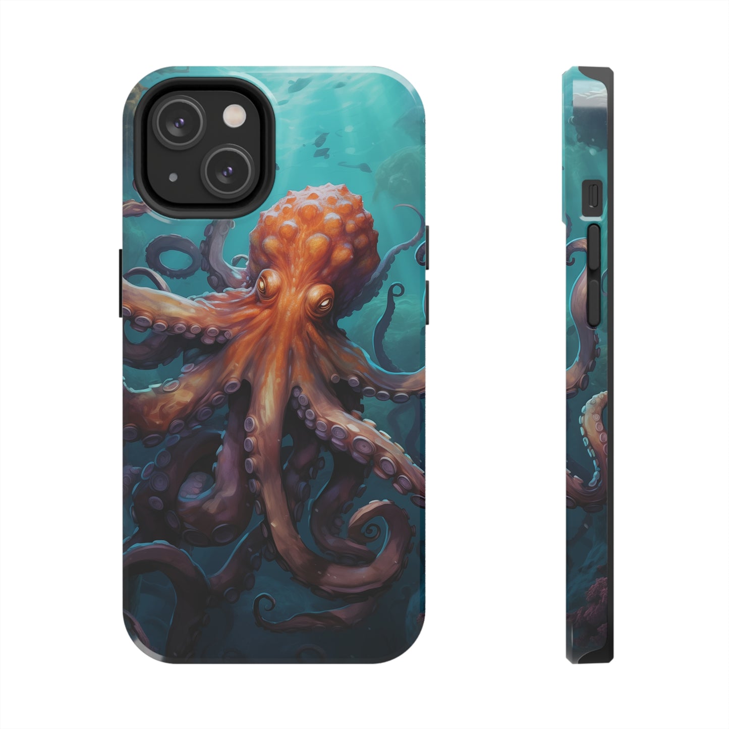 Octopus #02, iPhone 7, 8, X, 11, 12, 13, 14, 15+ case.